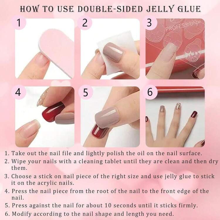 Solid Burgundy Glossy Almond Press-On Nails - 30pcs detail photo 6 - Press-On Nails at ShopKaar