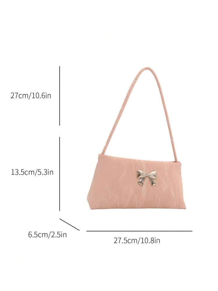 Pink Bow Shoulder Bag for Women detail photo 7 - Shoulder Bags at ShopKaar