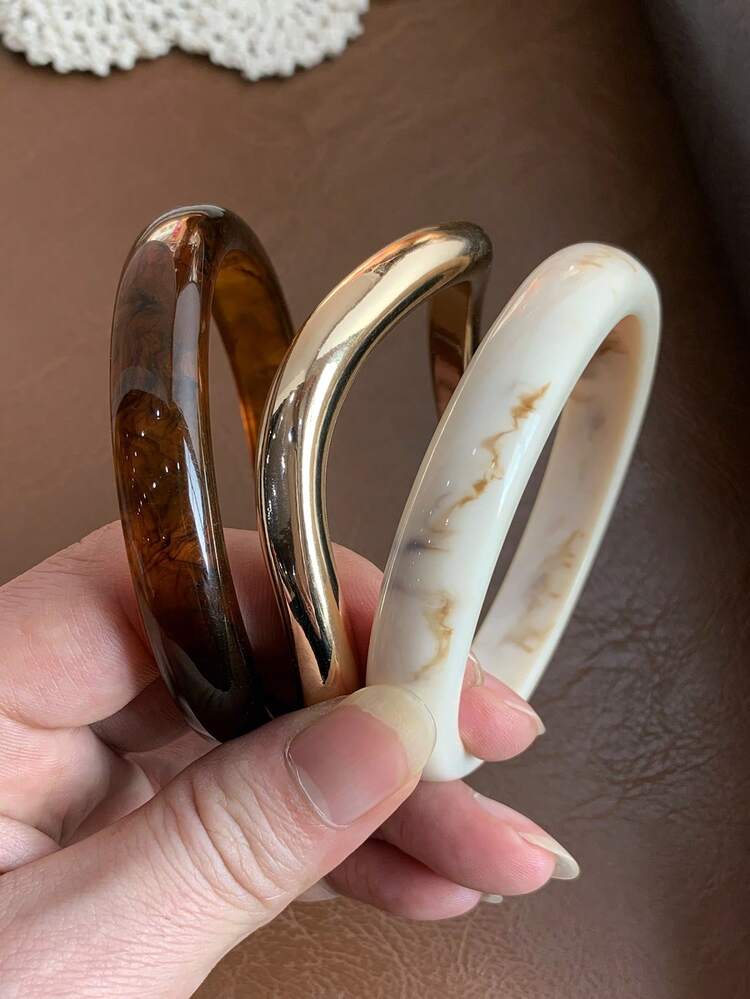 Vintage Boho Brown Bracelet Set - 3pcs detail photo 2 - Bracelets at ShopKaar