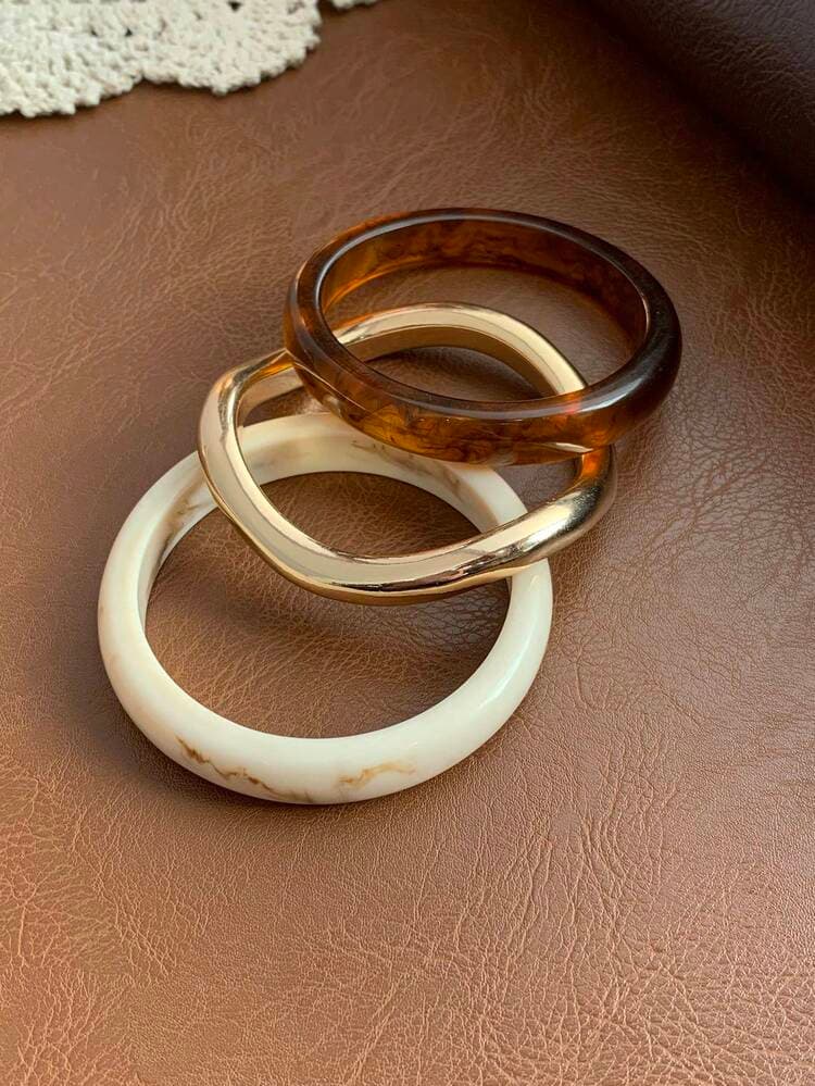 Vintage Boho Brown Bracelet Set - 3pcs detail photo 5 - Bracelets at ShopKaar