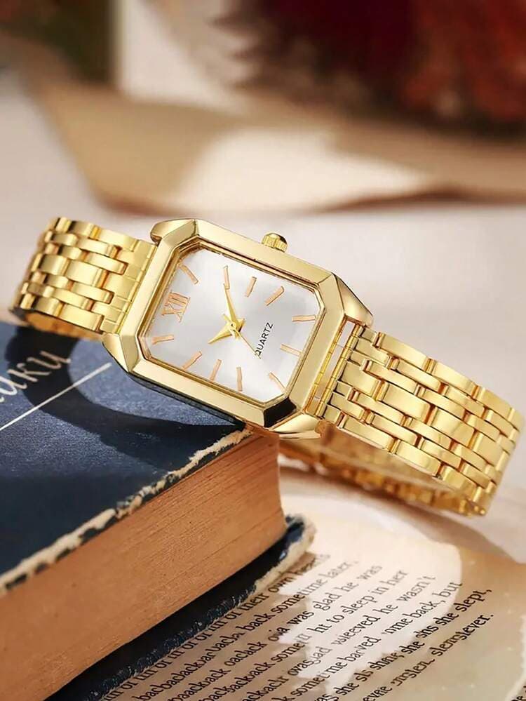 Gold Watch and Jewellery Gift Set - 6pcs detail photo 7 - Watches at ShopKaar