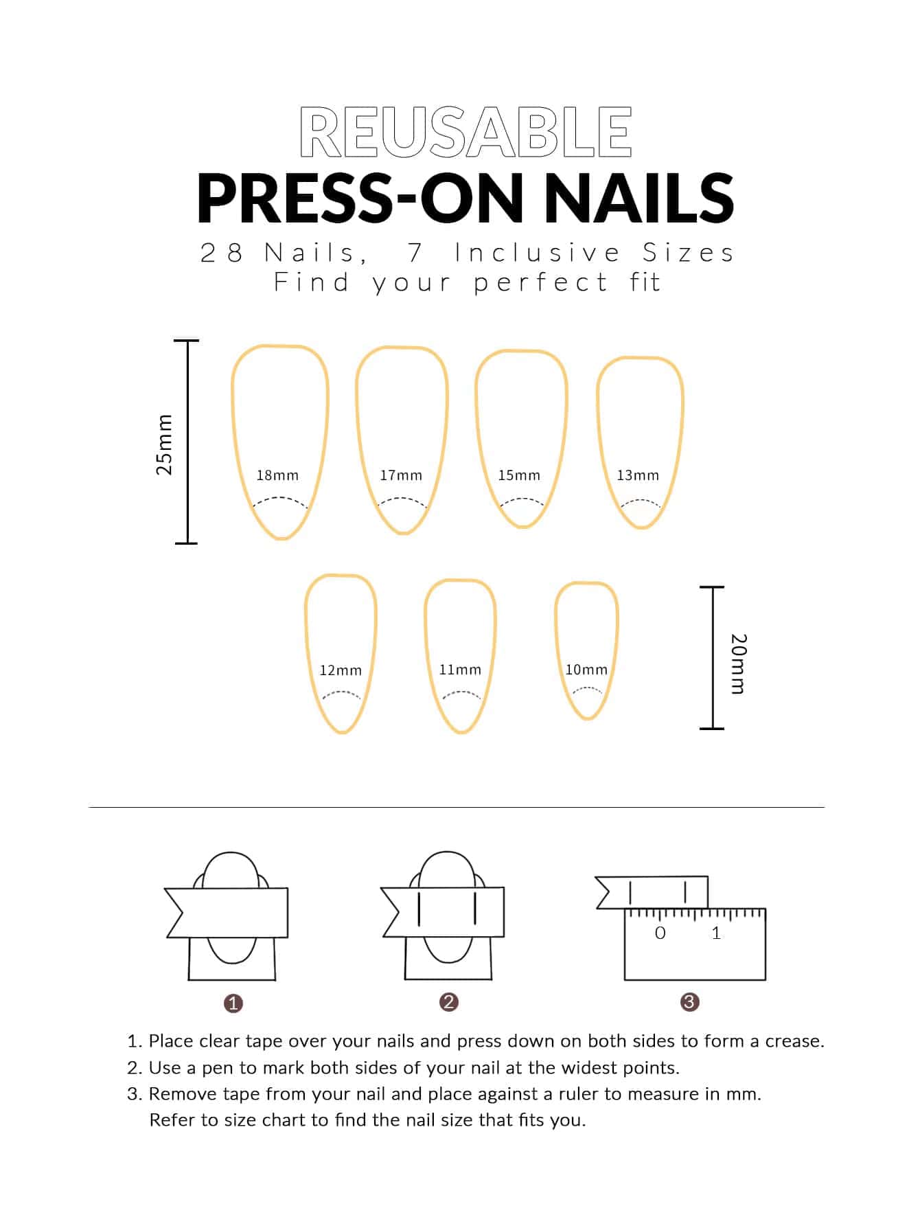 Brown Almond French Press-On Nails - 24pcs detail photo 7 - Press-On Nails at ShopKaar