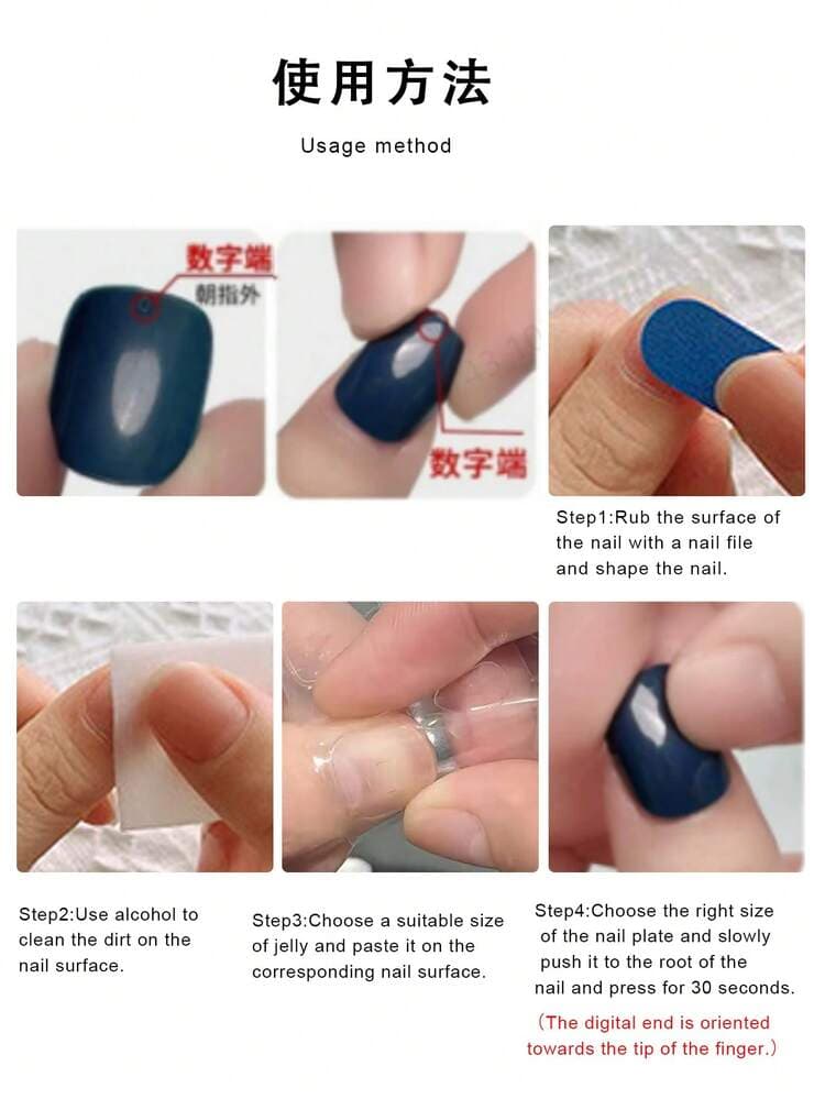 White Flower French Almond Press-On Nails - 24pcs detail photo 8 - Press-On Nails at ShopKaar