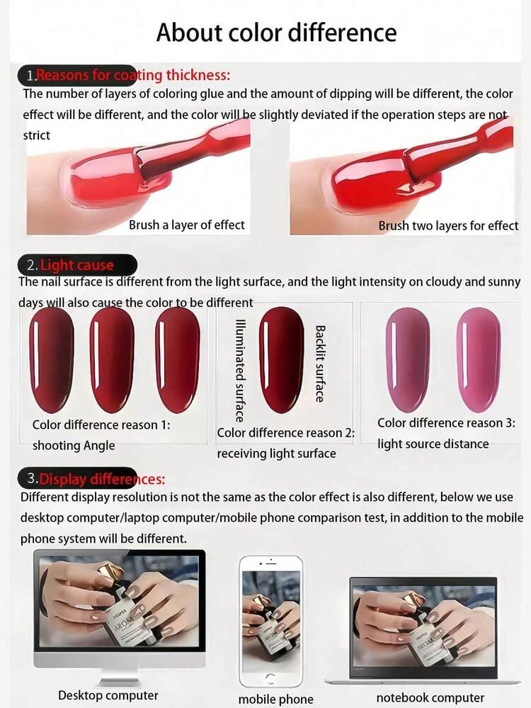 Apricot Coffin Press-On Nails with Cat Eye Flower - 10pcs detail photo 7 - Press-On Nails at ShopKaar