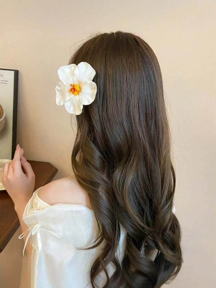 Hawaiian Plumeria Foam Flower Hair Clips - 5pcs detail photo 4 - Hair Clips at ShopKaar