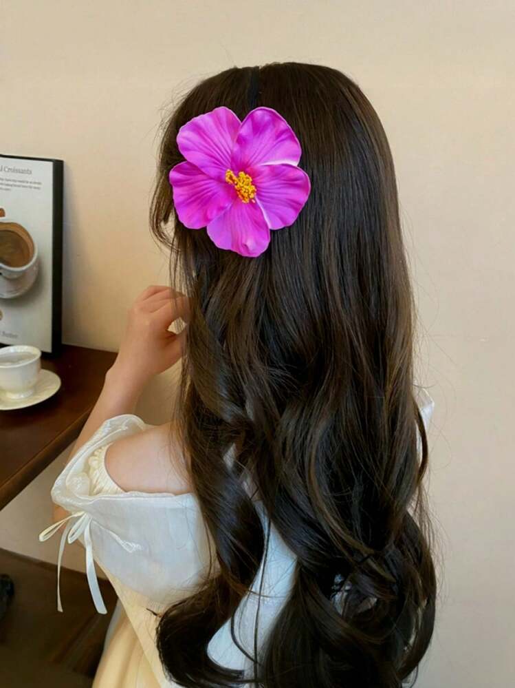 Hawaiian Plumeria Foam Flower Hair Clips - 5pcs detail photo 5 - Hair Clips at ShopKaar