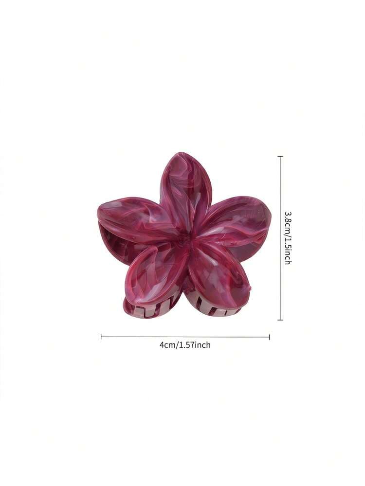 Gradient Marble Print Hair Claw Clips - 6pcs detail photo 8 - Hair Clips at ShopKaar