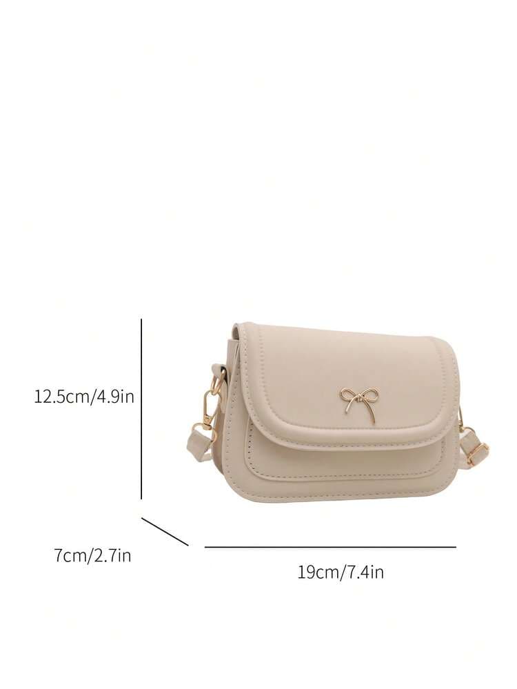 Cute Bow Mini Saddle Crossbody Bag detail photo 5 - Mini Bags at ShopKaar