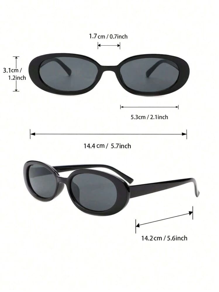 Square Triangle Frame Fashion Glasses - 3 Pairs detail photo 8 - Eyewear at ShopKaar