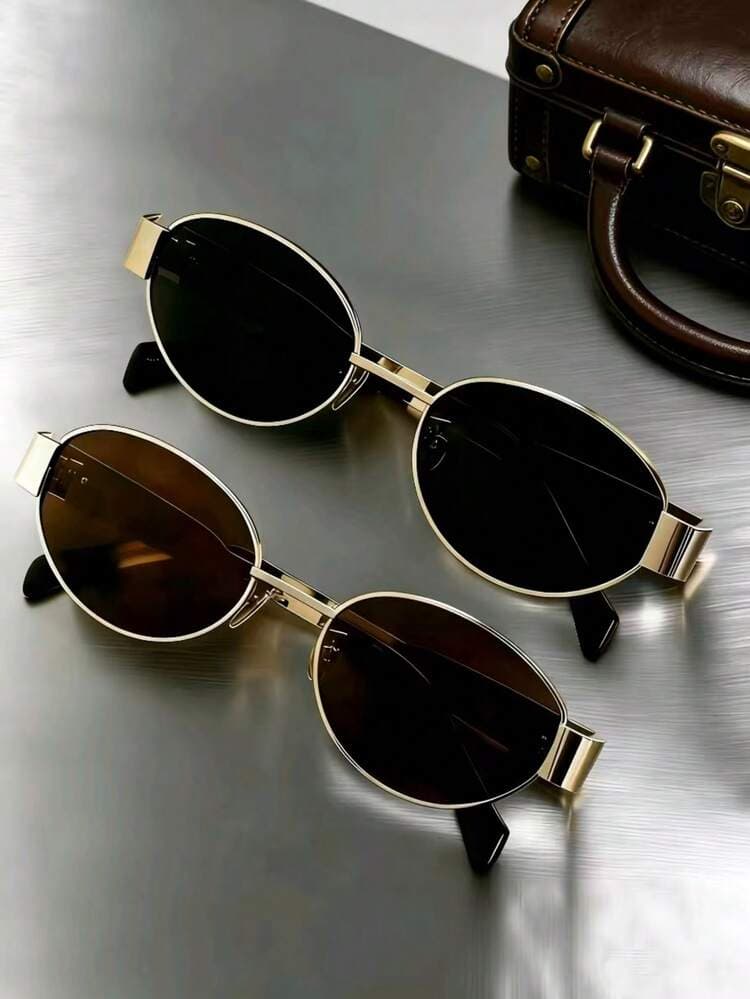Oval Half-Frame Fashion Eyeglasses detail photo 2 - Eyewear at ShopKaar