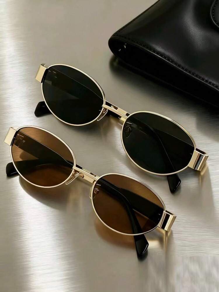 Oval Half-Frame Fashion Eyeglasses detail photo 4 - Eyewear at ShopKaar