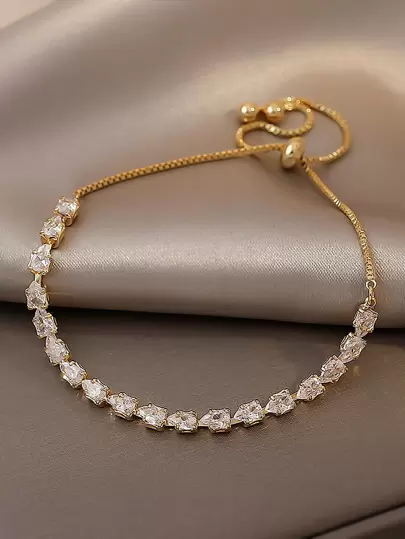 Cubic Zirconia Decor Bracelet main product photo - Bracelets at ShopKaar