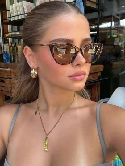 Women's Leopard Cat Eye Frame Fashion Glasses main product photo - Eyewear at ShopKaar