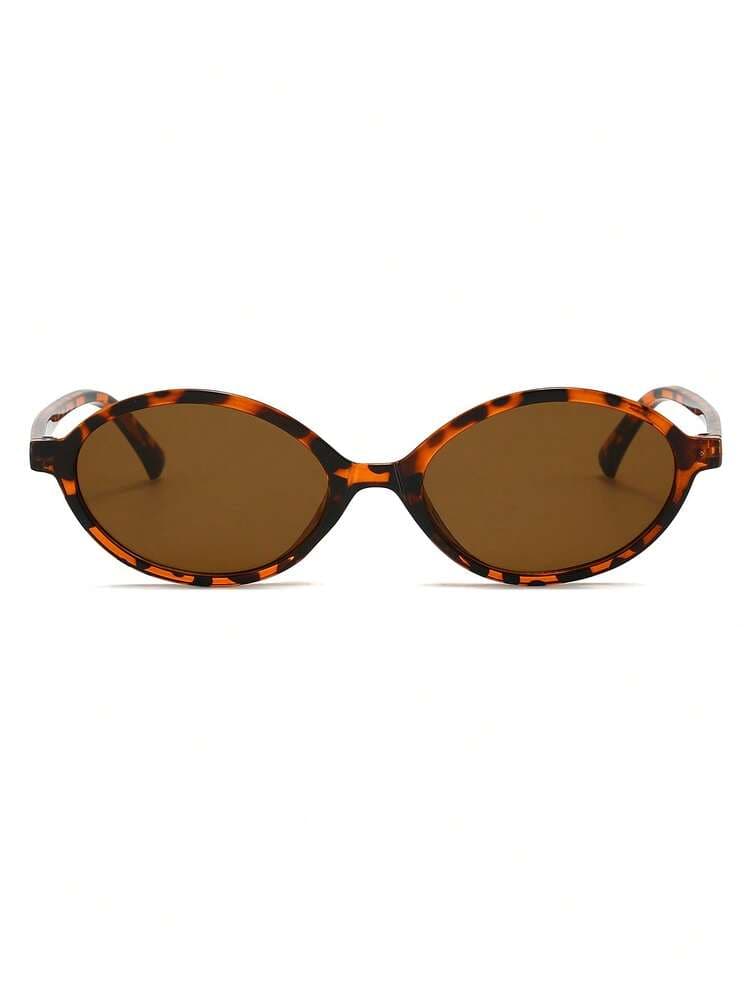 Women's Leopard Oval Frame Vintage Glasses detail photo 4 - Eyewear at ShopKaar