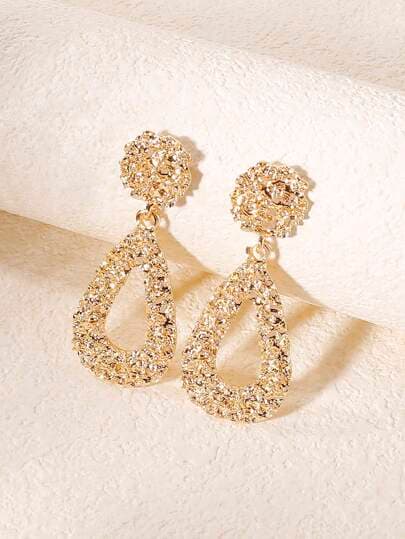 Vintage Alloy Water Drop Geometric Earrings main product photo - Earrings at ShopKaar