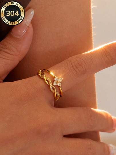 18K Gold Bamboo Knot Solitaire Ring main product photo - Rings at ShopKaar