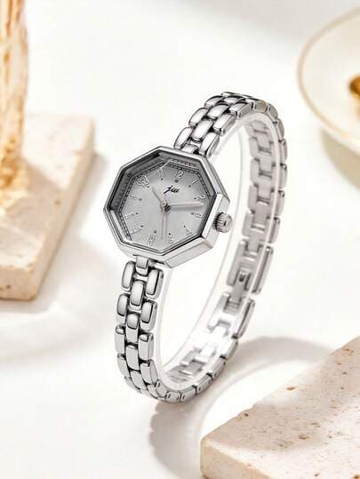 Women's Octagonal Dial Alloy Bracelet Watch main product photo - Watches at ShopKaar