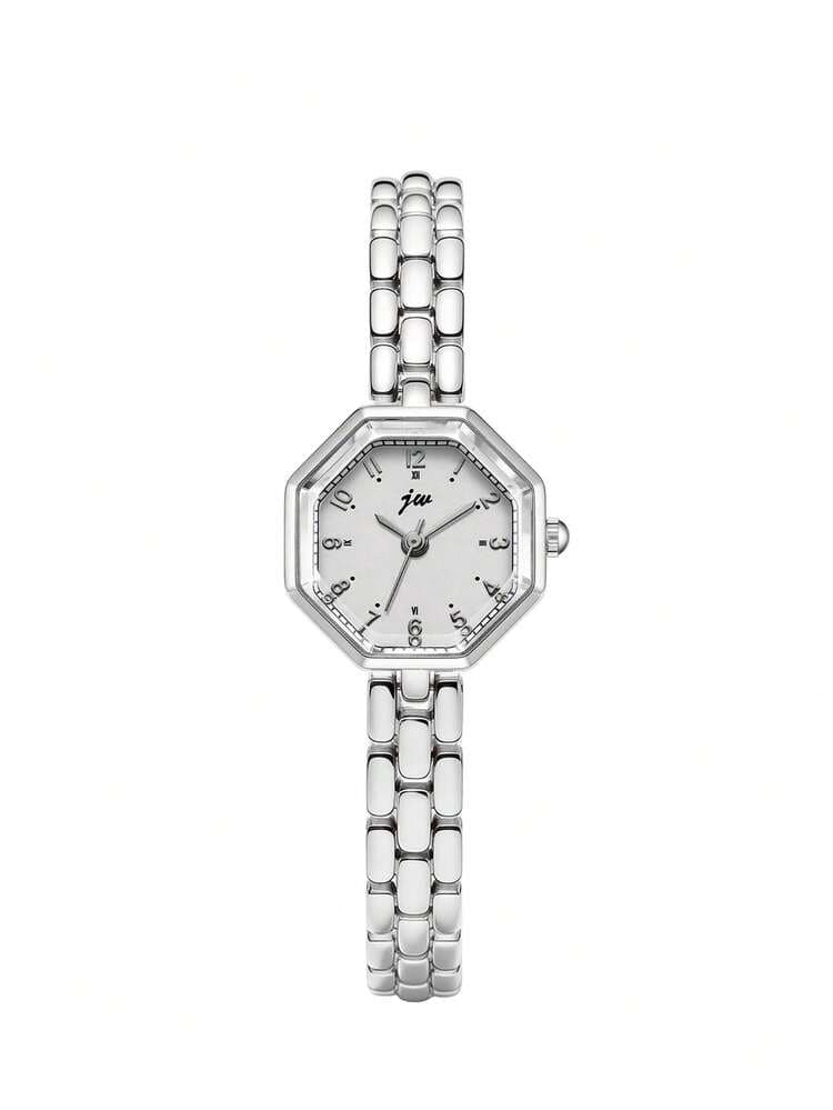 Women's Octagonal Dial Alloy Bracelet Watch detail photo 8 - Watches at ShopKaar