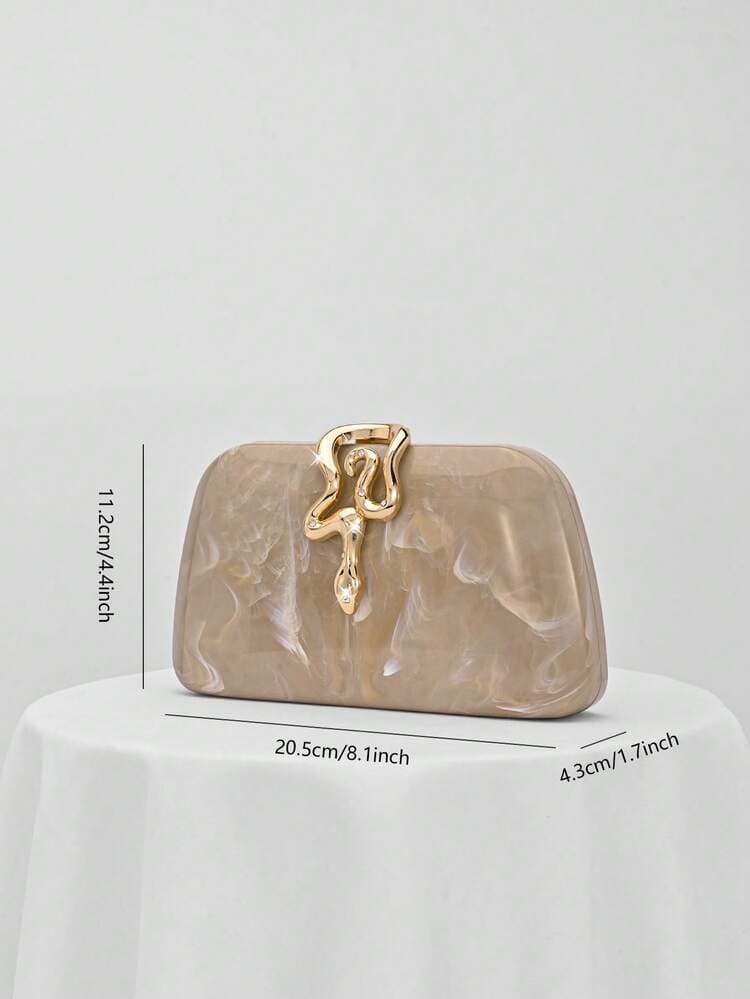 Black Velvet Clutch Bag with Rhinestone Chain detail photo 5 - Bags at ShopKaar