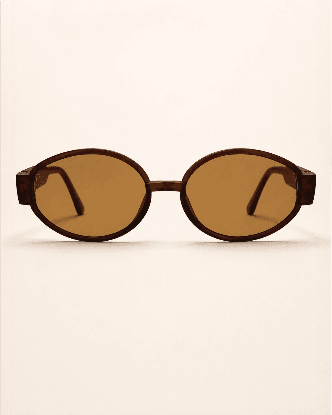Tortoiseshell Geometric Amber-Lens Sunglasses detail photo 2 at ShopKaar
