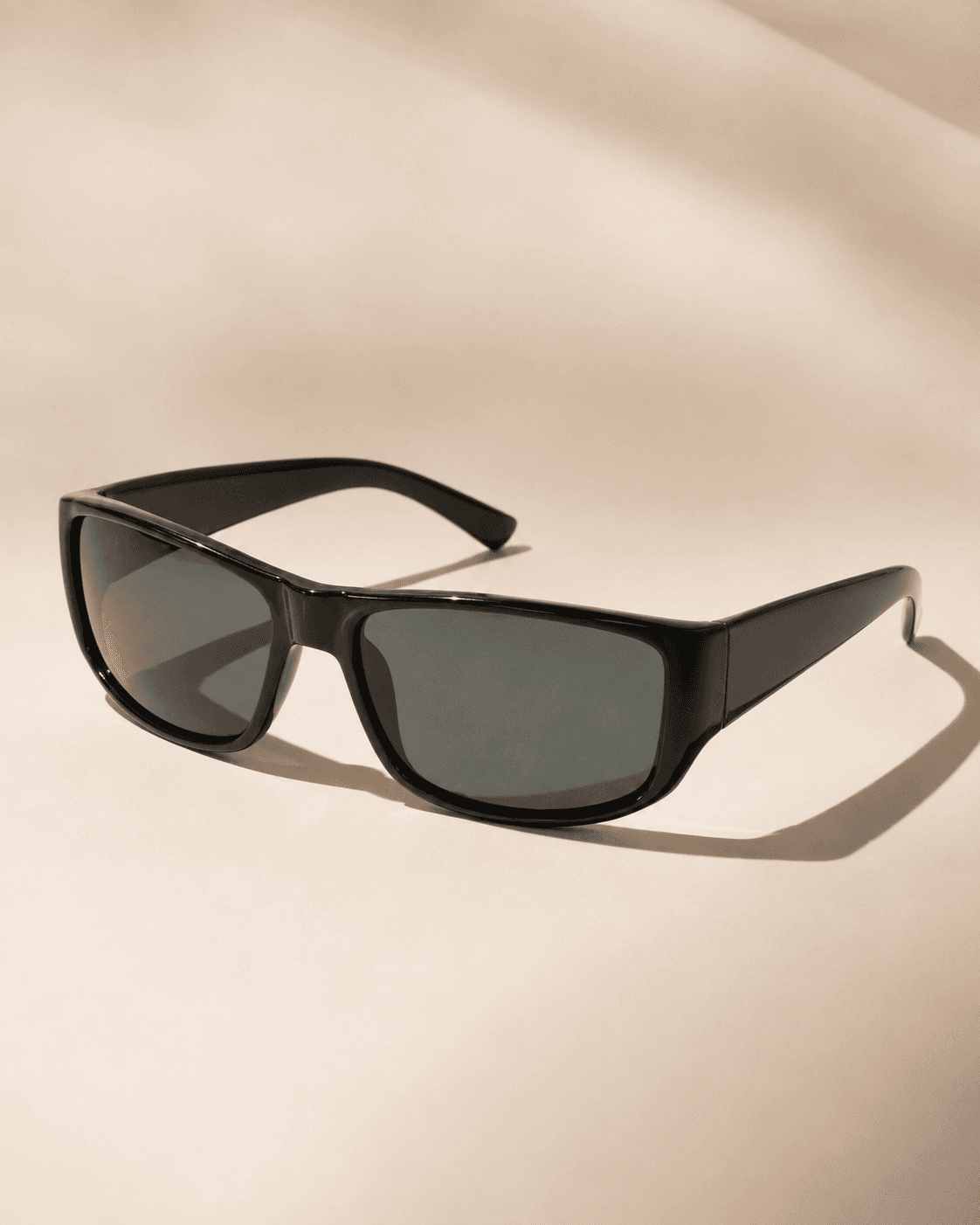 Black Rectangular Smoke-Lens Fashion Sunglasses main product photo at ShopKaar