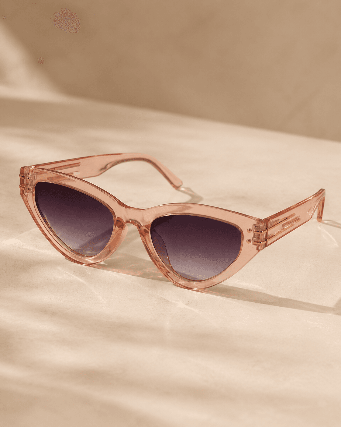 Rose Pink Cat-Eye Purple Gradient Sunglasses main product photo at ShopKaar
