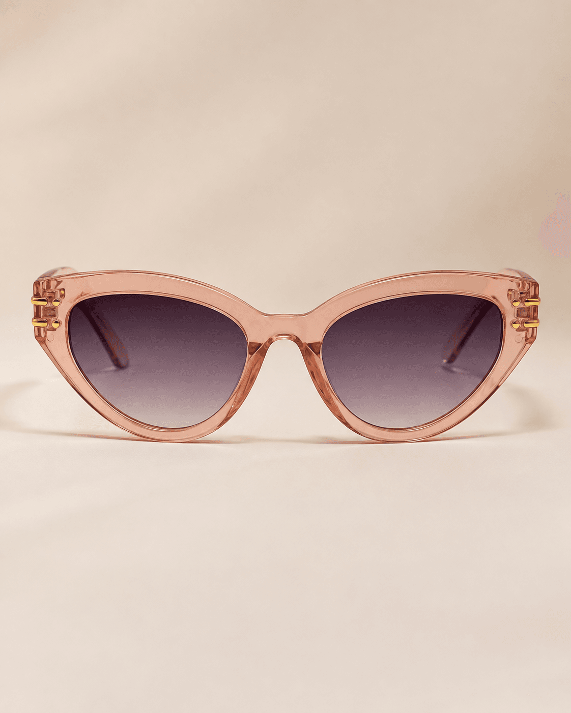 Rose Pink Cat-Eye Purple Gradient Sunglasses detail photo 2 at ShopKaar