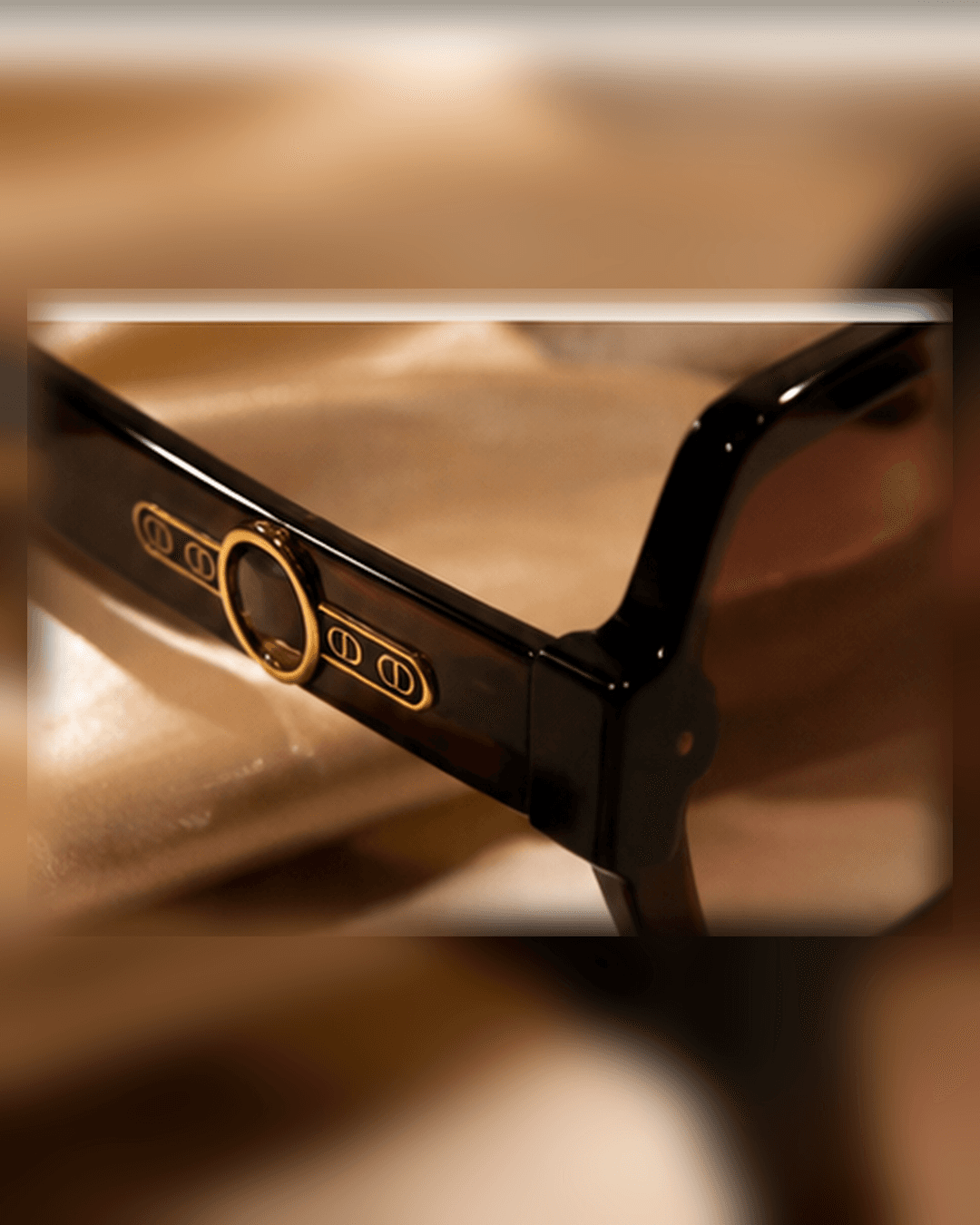 Tortoiseshell Oversized Square Brown Gradient Sunglasses detail photo 6 at ShopKaar